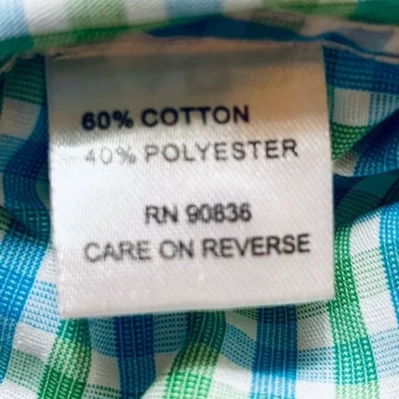 Pearly Vine Button Down Check Women's Blouse Top White Ruffle Ribbon Trim Size S - Picture 5 of 12